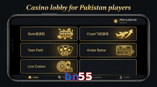 Lobby view of Bn55 for Pakistan users